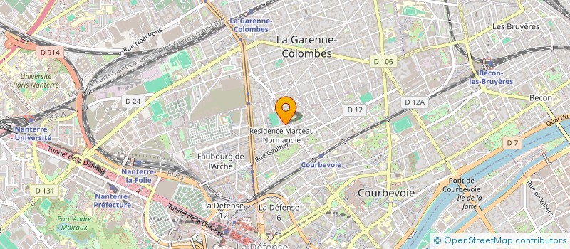 localisation de l'entreprise C.B SUPPLY à COURBEVOIE