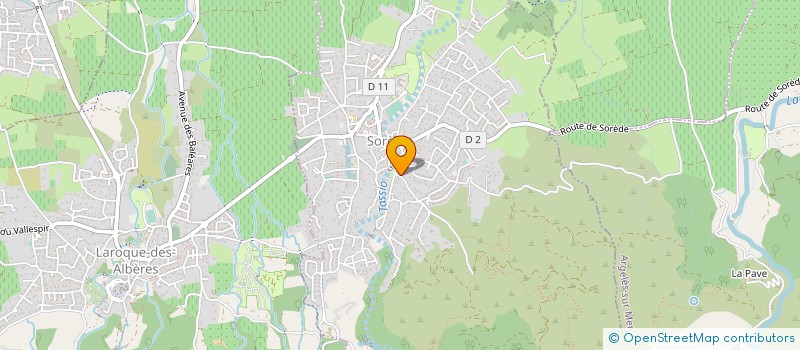 localisation de l'entreprise C B T  SOREDE