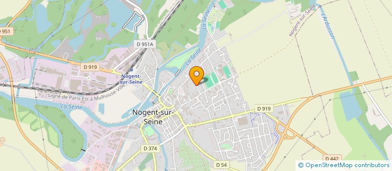 localisation de l'entreprise C.B.T.S.  NOGENT-SUR-SEINE