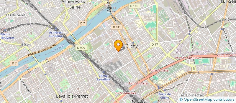 localisation de l'entreprise C.B. TOURS à CLICHY