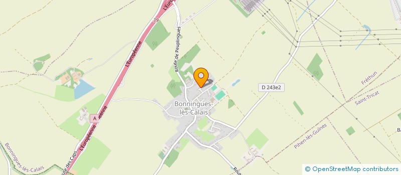 localisation de l'entreprise C.B.V.  BONNINGUES-LES-CALAIS