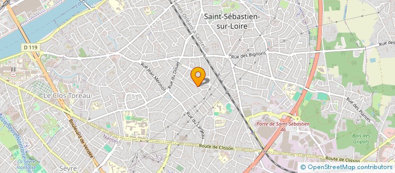 localisation de l'entreprise C.B.V. à SAINT-SEBASTIEN-SUR-LOIRE