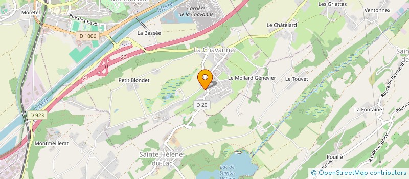 localisation de l'entreprise C.B.V.P.  LA CHAVANNE