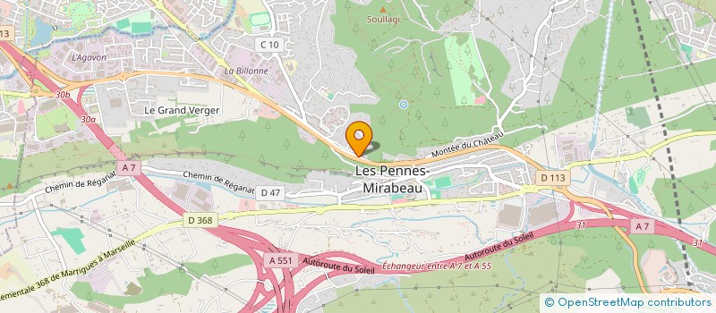 localisation de l'entreprise C.B.V.S. DISTRIBUTION à LES PENNES-MIRABEAU