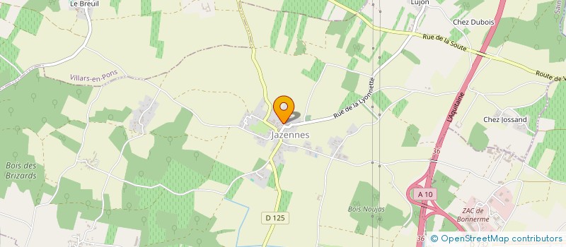 localisation de l'entreprise C.BACHELAY  CRAVANS