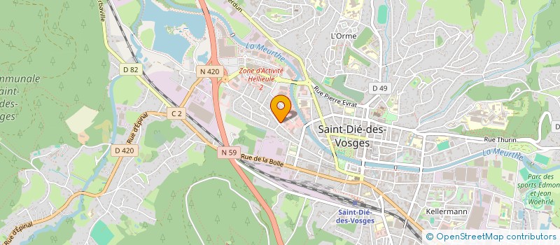 localisation de l'entreprise C-BALL à SAINT-DIE-DES-VOSGES