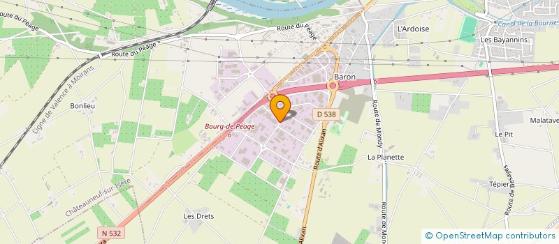 localisation de l'entreprise C-BAT à BOURG-DE-PEAGE