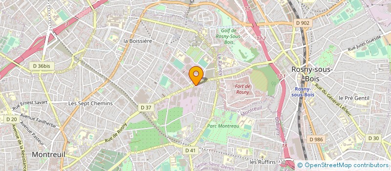 localisation de l'entreprise C BAT à MONTREUIL