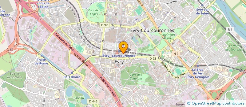 localisation de l'entreprise C BATECH à EVRY-COURCOURONNES
