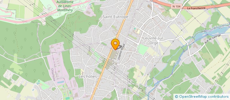 localisation de l'entreprise C BATI à LINAS