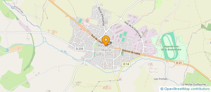 localisation de l'entreprise C'BEAU DE L'HAIR  MESLAY-DU-MAINE