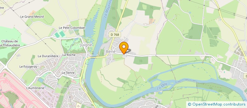 localisation de l'entreprise C BEAUCHENE  MONTREUIL-JUIGNE