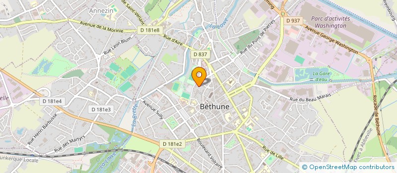 localisation de l'entreprise C BIO NET à BETHUNE