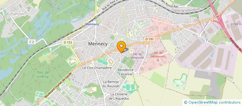 localisation de l'entreprise C C 2000 à MENNECY