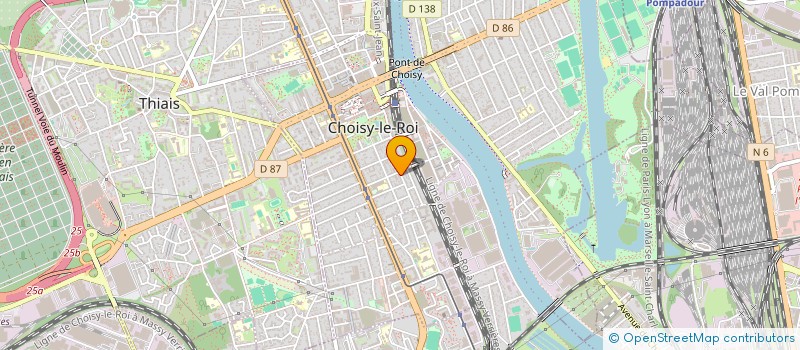 localisation de l'entreprise C.C.25 CHOISY à CHOISY-LE-ROI