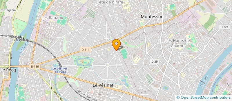 localisation de l'entreprise C&C à LE VESINET