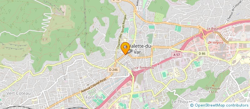localisation de l'entreprise C & C à LA VALETTE-DU-VAR