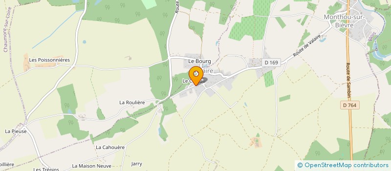 localisation de l'entreprise C. & C.  MONTHOU-SUR-BIEVRE