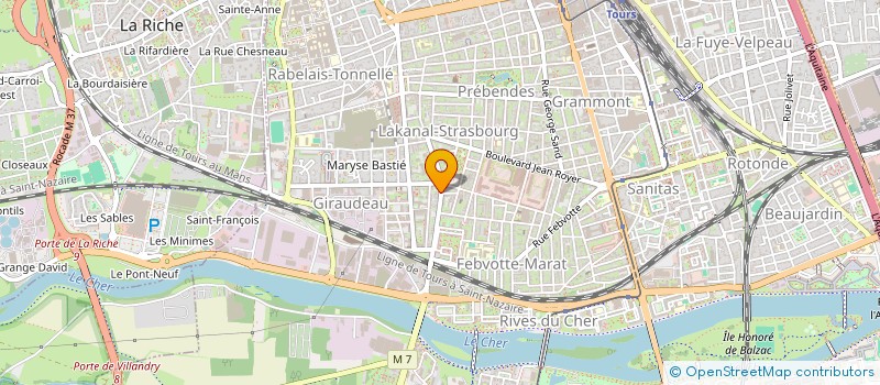 localisation de l'entreprise C & C  LIGNIERES-DE-TOURAINE