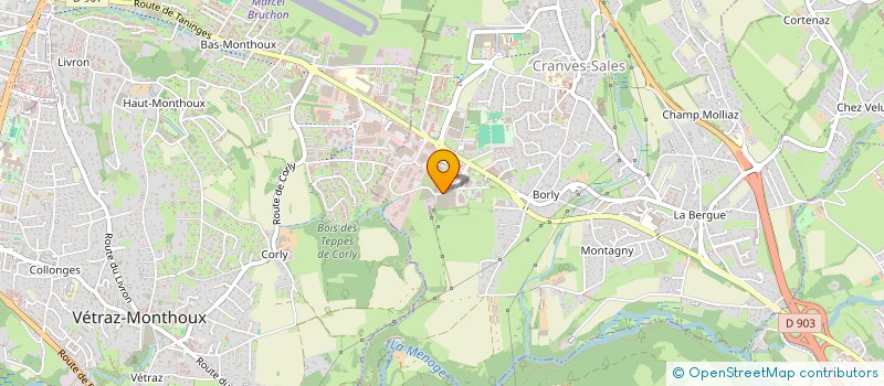 localisation de l'entreprise C&C  CRANVES-SALES