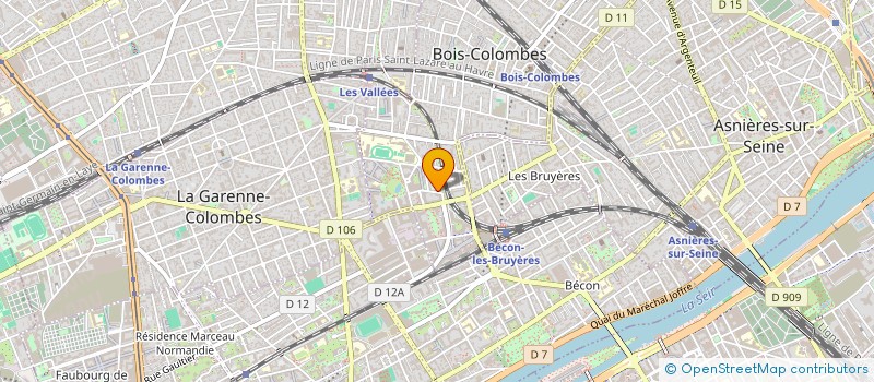 localisation de l'entreprise C & C à BOIS-COLOMBES