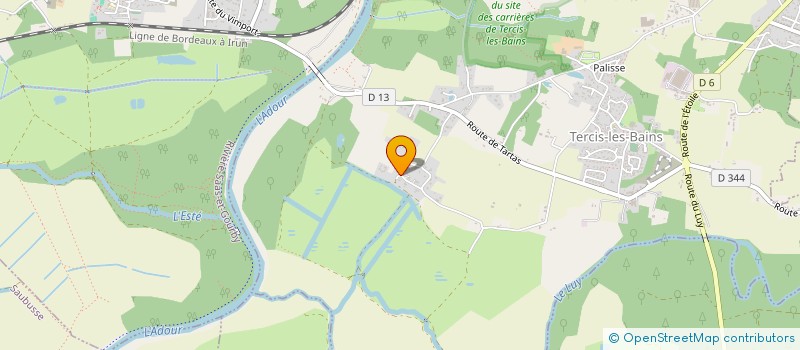 localisation de l'entreprise C & C  TERCIS-LES-BAINS