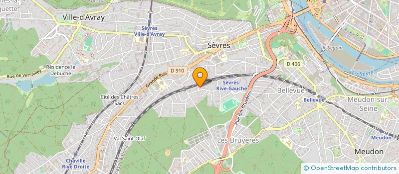 localisation de l'entreprise C & C à SEVRES