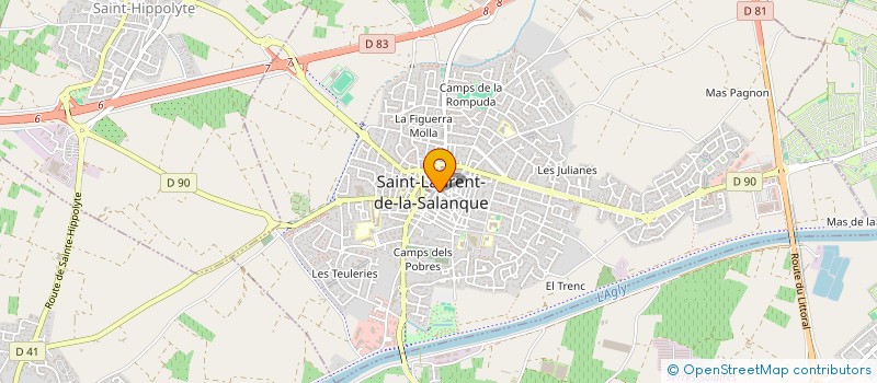 localisation de l'entreprise C&C à ST LAURENT DE LA SALANQUE