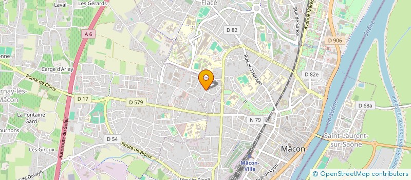 localisation de l'entreprise C.C.A à CHARNAY-LES-MACON