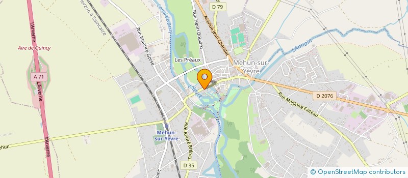 localisation de l'entreprise C.C.A.  MEHUN-SUR-YEVRE