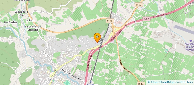 localisation de l'entreprise C.C.A  CUERS