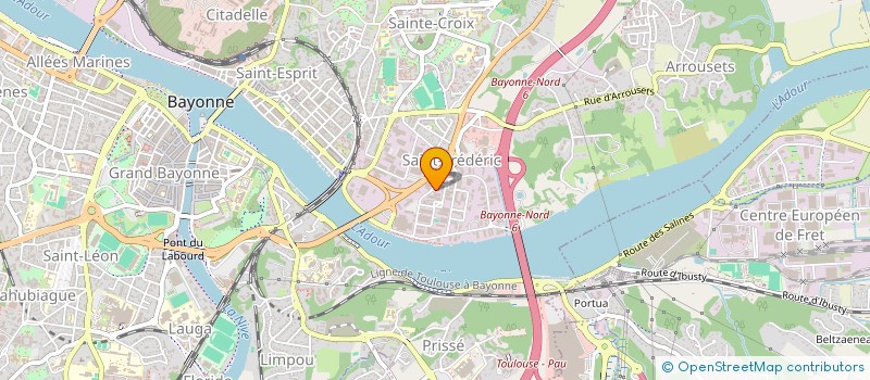 localisation de l'entreprise C.C.A  BAYONNE