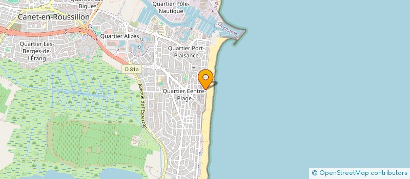 localisation de l'entreprise C C A  CANET-EN-ROUSSILLON