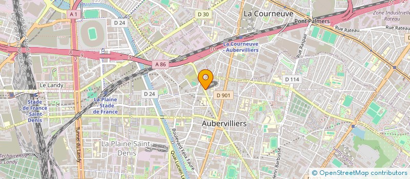 localisation de l'entreprise C.C.A.A. à AUBERVILLIERS