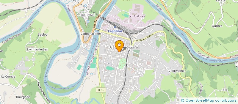 localisation de l'entreprise C.C.A.C BADMINTON  CAPDENAC-GARE