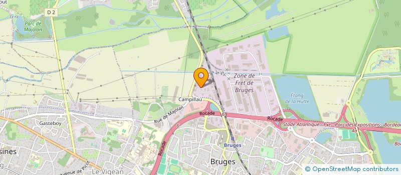 localisation de l'entreprise C.C.A. (CAMPILLEAU COURTAGE ASSURANCES) à BRUGES