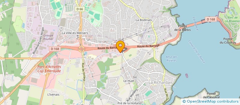 localisation de l'entreprise C.C.A.G.  LA RICHARDAIS