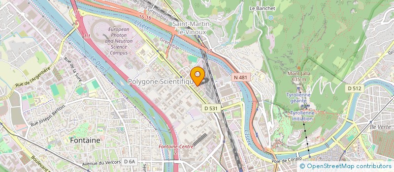 localisation de l'entreprise C.C.A. ISOLATION à GRENOBLE