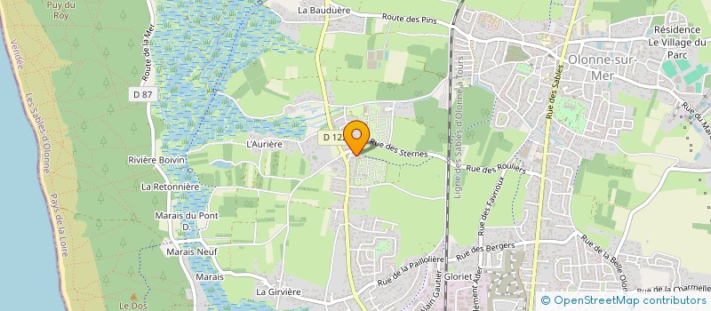 localisation de l'entreprise C.C.A.O. à LES SABLES D'OLONNE