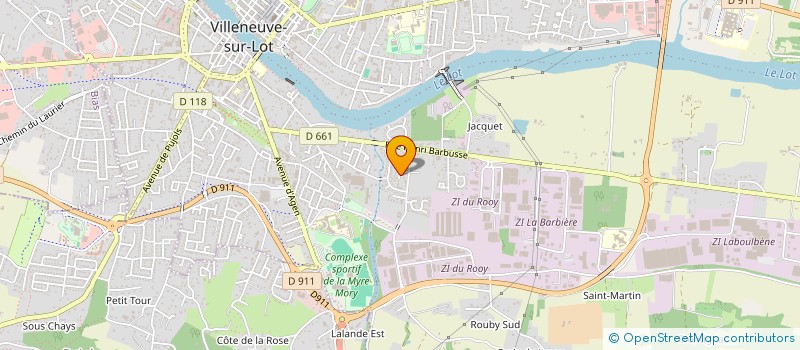 localisation de l'entreprise C.C.AGEN  LEDAT