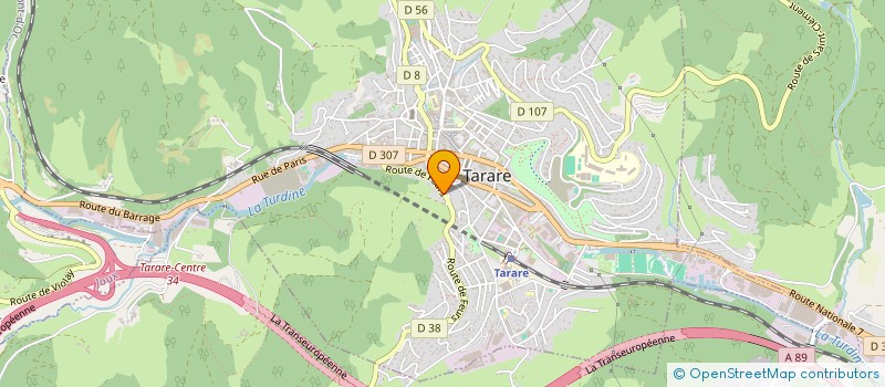 localisation de l'entreprise C&C ATHENA  TARARE