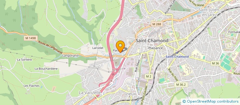 localisation de l'entreprise C.C.B.  SAINT-CHAMOND