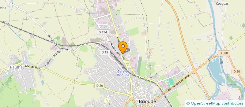 localisation de l'entreprise C.C.B  BRIOUDE