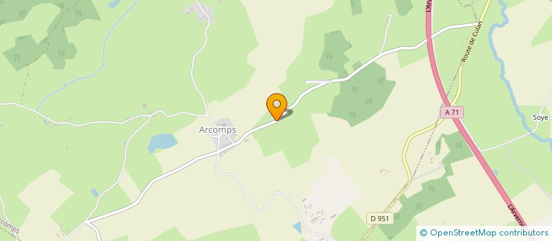 localisation de l'entreprise C.C.B  ARCOMPS