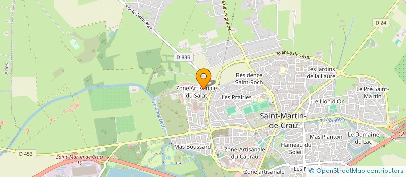 localisation de l'entreprise C.C.B BATIMENT à SAINT-MARTIN-DE-CRAU