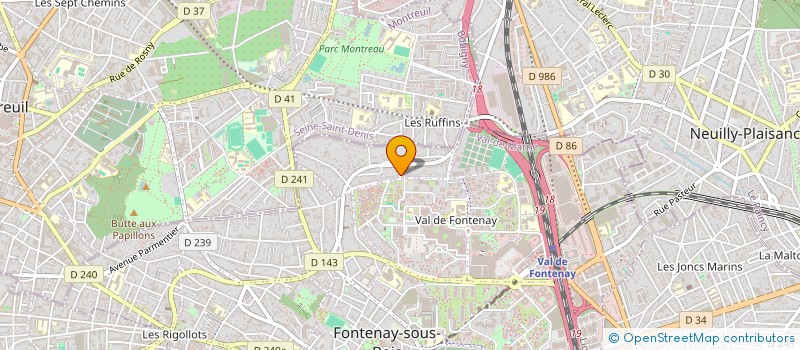 localisation de l'entreprise C.C.B SPARTACUS à FONTENAY-SOUS-BOIS