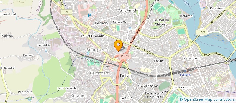 localisation de l'entreprise C.C. BAT  LORIENT