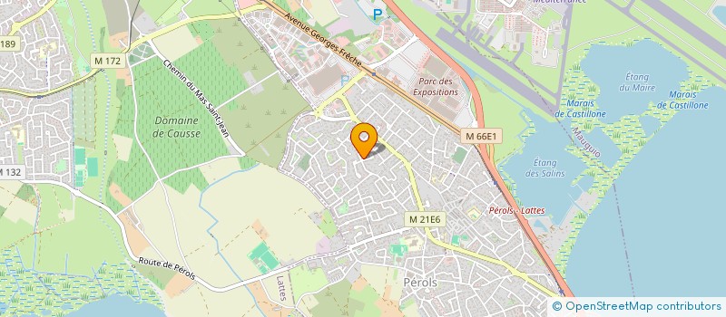 localisation de l'entreprise C.C.C  PEROLS