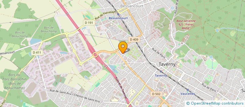 localisation de l'entreprise C.C.CLIM  TAVERNY