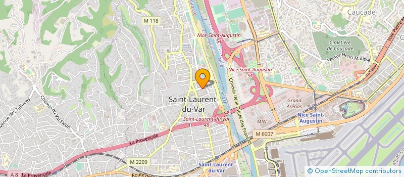 localisation de l'entreprise C C COMETE EVENEMENTS à SAINT-LAURENT-DU-VAR